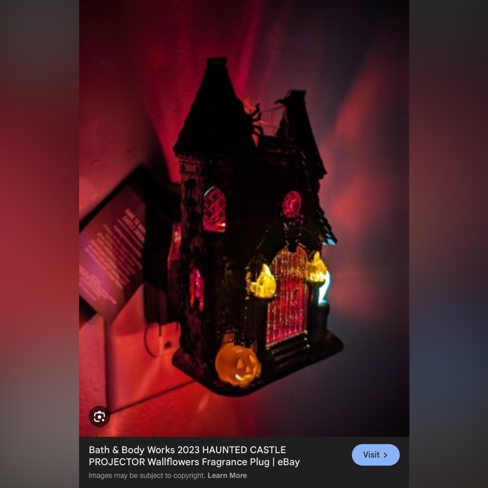 NWT 2024 Bath & Body Works Light-up Wallflower - Haunted House - Picture 3 of 11
